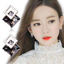 Decorated with love 925 silver needle earrings temperament Korean women Japan and South Korea simple earrings wild mini earrings earrings accessories