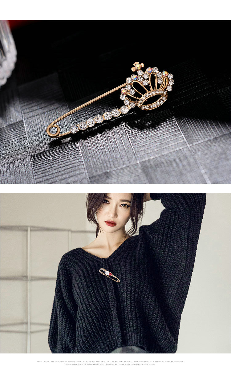 Thời trang hàn quốc pin trâm phụ kiện retro nữ trâm lụa khăn choàng khăn choàng khóa áo len phù hợp với áo khoác trâm cài - Trâm cài huy hiệu cài áo