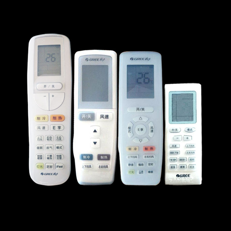 Gli air conditioning remote control sleeve transparent high-definition silicone remote control protective sleeve dust-proof and anti-fall silicone cover