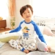 Qiuyi Qiuku Set Bộ đồ ngủ bằng vải bông Đồ lót cho bé trai Người nhện mùa thu / mùa đông Baby Line Quần áo Quần bé trai Tide ốp realme 5i