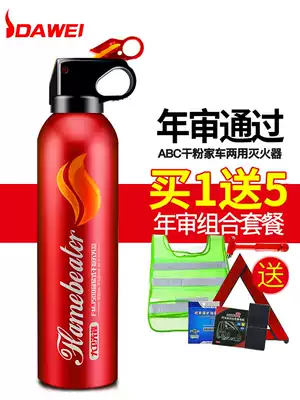 Car fire extinguisher trolley household small set car portable car multifunctional car annual inspection Special
