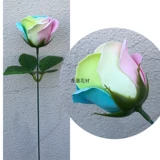 Радужное мыло на день Святого Валентина с розой в составе, подарочная коробка, подарок на день рождения