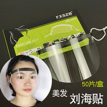 Beauty Hair Liu Sea Sticker Shield Face Shield Blindface Transparent Disposable Hair Gel Oiled Hair Care Hair Salted Hair Products