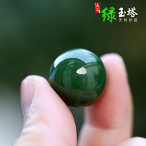 Natural a goods Russian Hetian Jade Jasper 18mm Duobao scattered beads