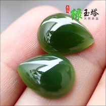 Russia and Tian Beyyu ring 12x16 and Tian Yubi jade water drop naked stone