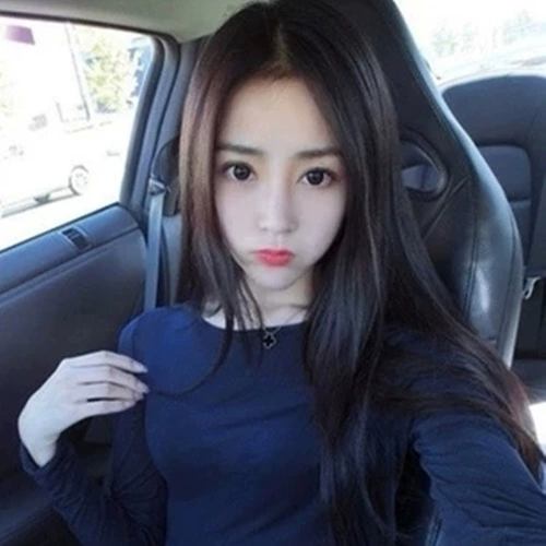 Южная Корея с длинной модной девушкой парик с полным, натуральный натуральный ремонт лица, Моделирование круглое лицо, дышащая девушка