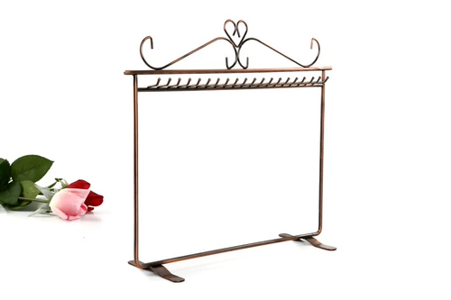 Металлическое ожерелье, стенд, серьги, аксессуар