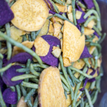 Exclusive Heat Seal Refreshing 1 Bags with Real Grain Crisp Vegetables Dried daily Taobao Live