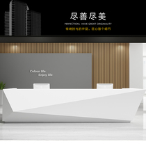 The Alien Front Desk Custom Dingding to Yingbin Taishidae Desk Desk Collection Silver Desk Front Desk Reception Desk Custom Factory Direct Marketing
