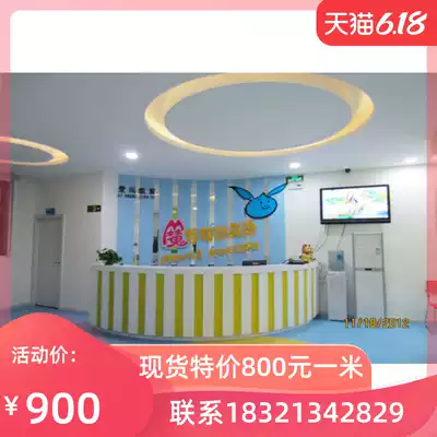 Factory direct kindergarten early education center front desk reception desk training school front desk fashion bar customization