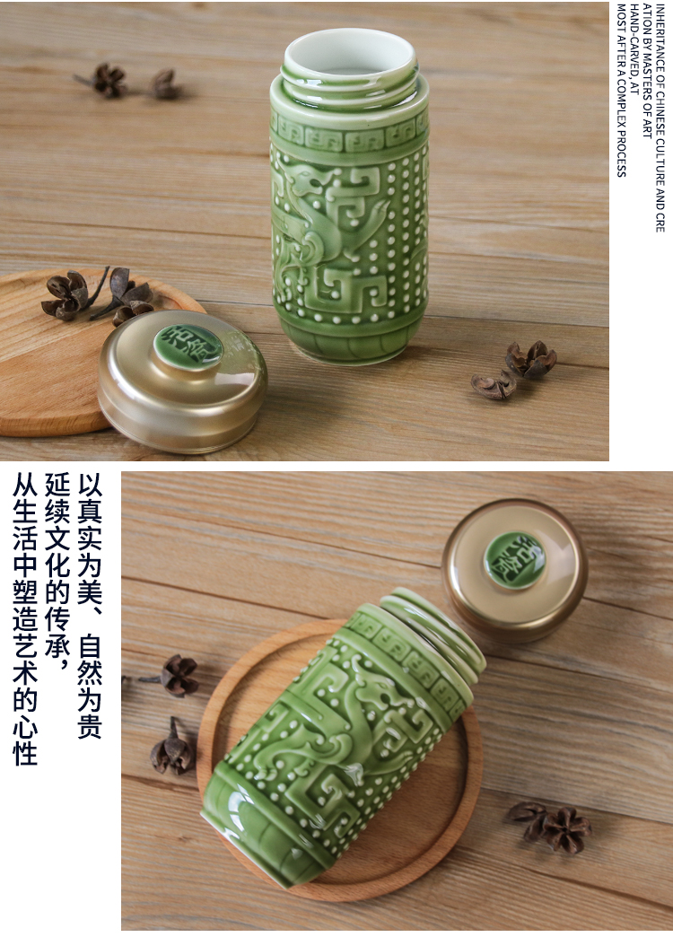 Do Tang Xuan porcelain cup quality goods small longfeng cup with single 330 ml creative ceramic tea cups to send gifts