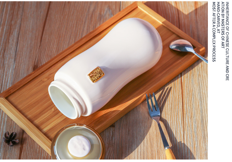 Do Tang Xuan porcelain cup joy harmony gold cup with double creative portable car ceramic tea cup