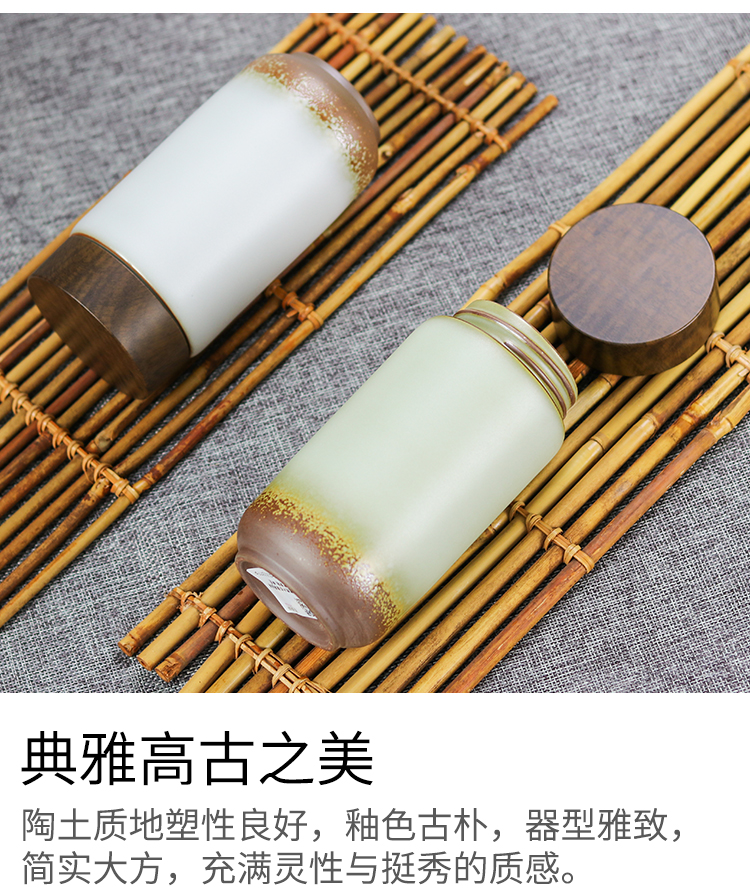 Do Tang Xuan porcelain pottery applause straight tube single 400 ml will "bringing a creative ceramic water glass gifts