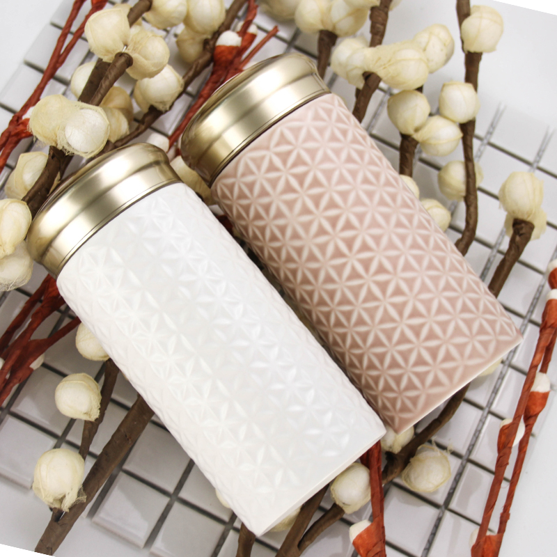 Do Tang Xuan porcelain cup with a cup of the flower of life meditation monolayer 400 ml creative ceramic gifts glass cup