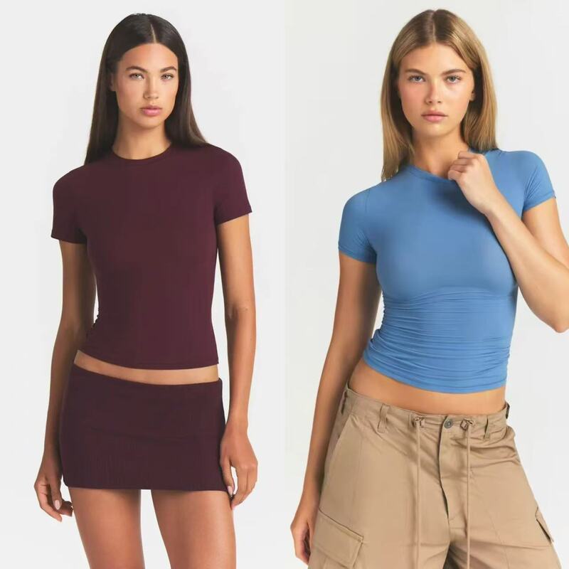 New Colors in Stock Skims Fits Everybody Tshirt Kardashian Classic High-Stretch Thin Short-Sleeve T-Shirt New Colors in Stock Skims Fits Everybody Tshirt Kardashian Classic High-Stretch Thin Short-Sleeve T-Shirt