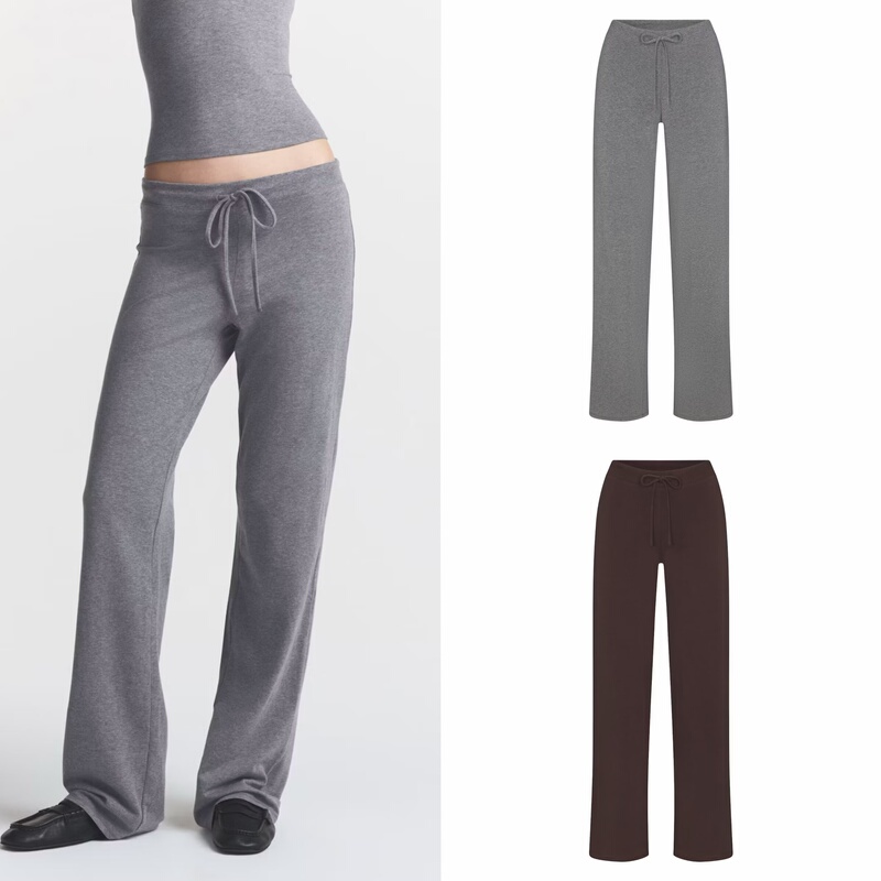 New Color of Magic Pants Skims Cotton Jersey Straight Leg Pant Straight-Leg Casual Pants Long Pants