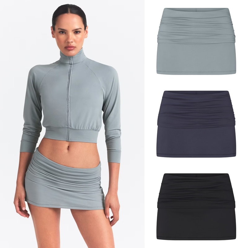 Skims Nikeskims Airy Foldover Skort Foldable Waistband Breathable Lightweight Lined Skirt