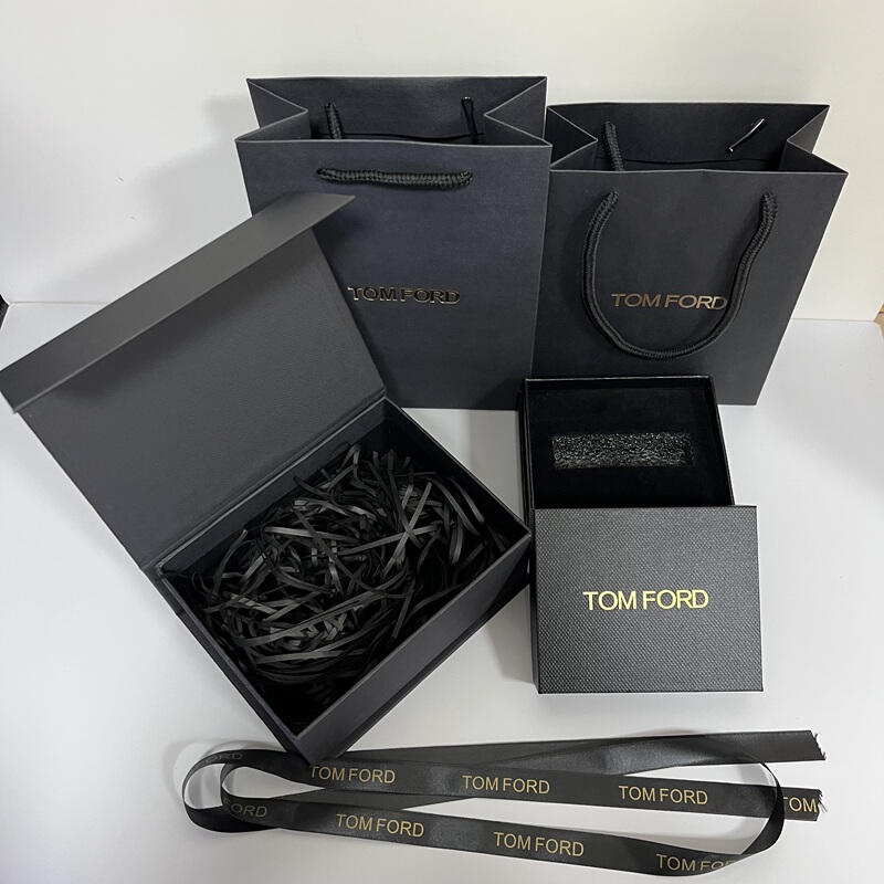 Tom Ford Tom Ford Lipstick Box Tf Perfume Gift Box Tf Silver White Packaging Ribbon Handbag