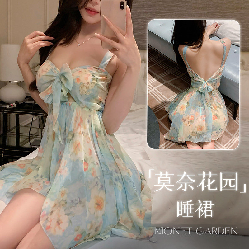 Floral Lingerie Dress detail 3