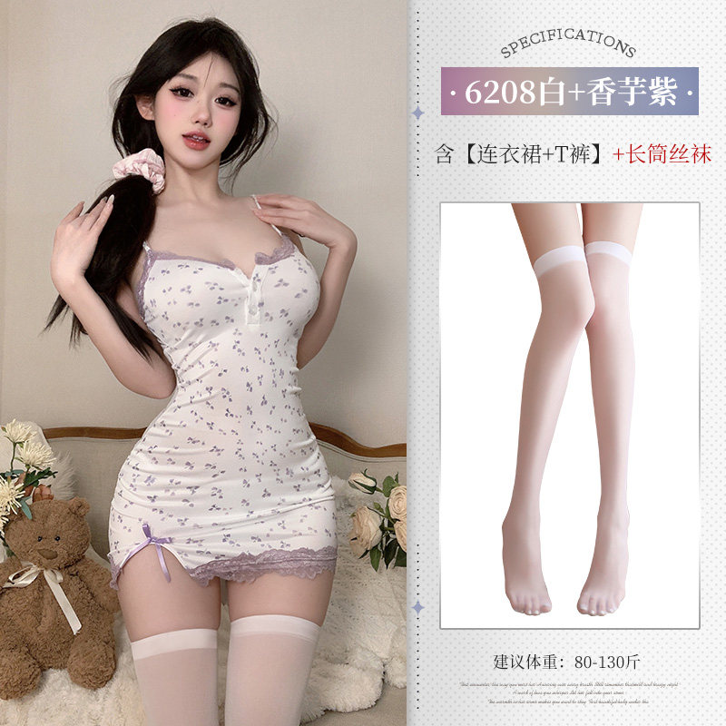 Cute Floral Chemise Set detail 7
