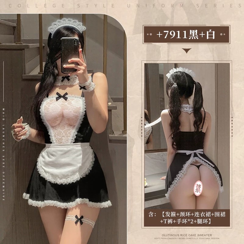 Classic Maid Costume Lace Outfit detail 7