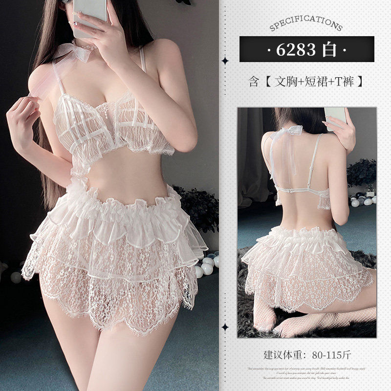 Sheer Lace Lingerie Set detail 6