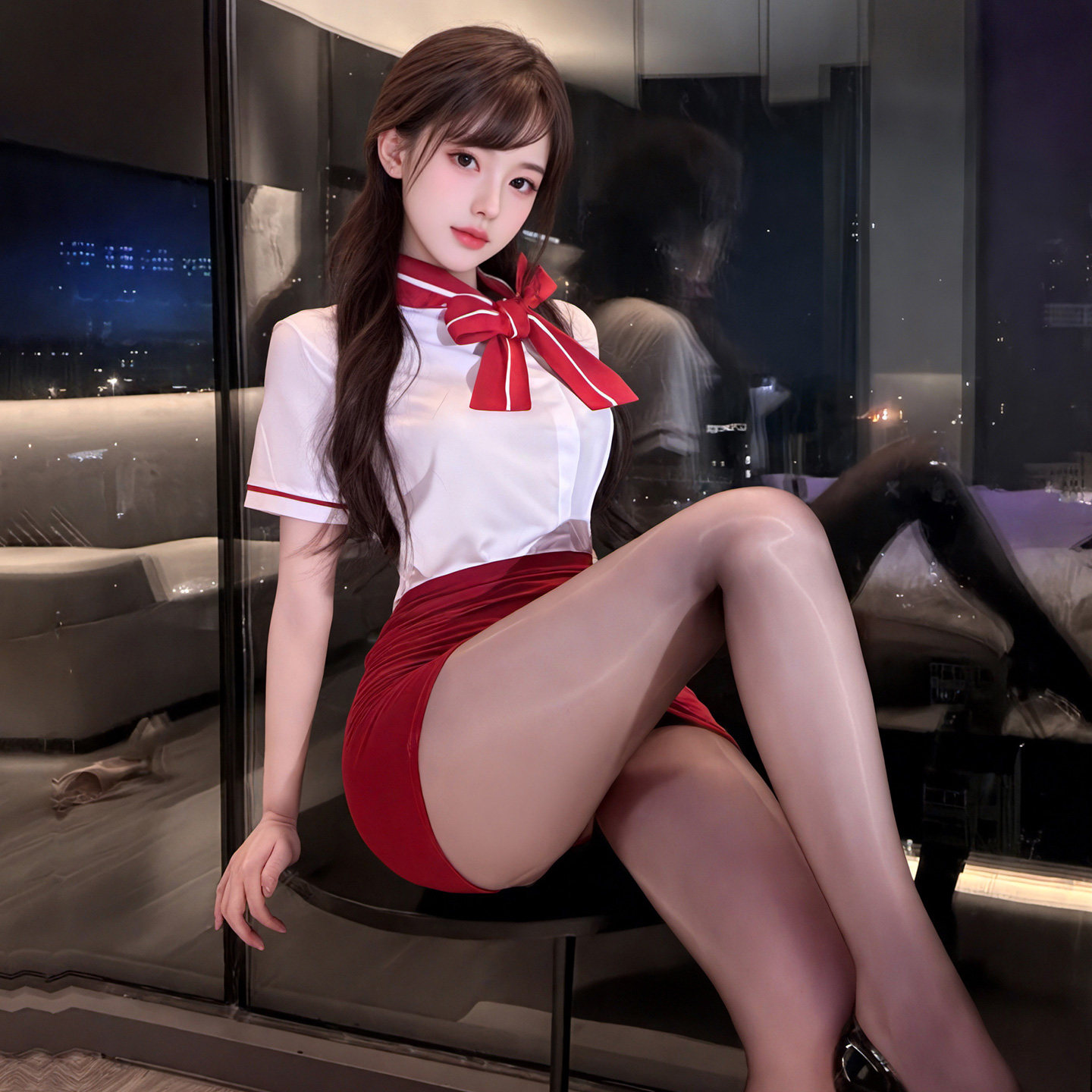 Sexy Flight Attendant Lingerie Set detail 2