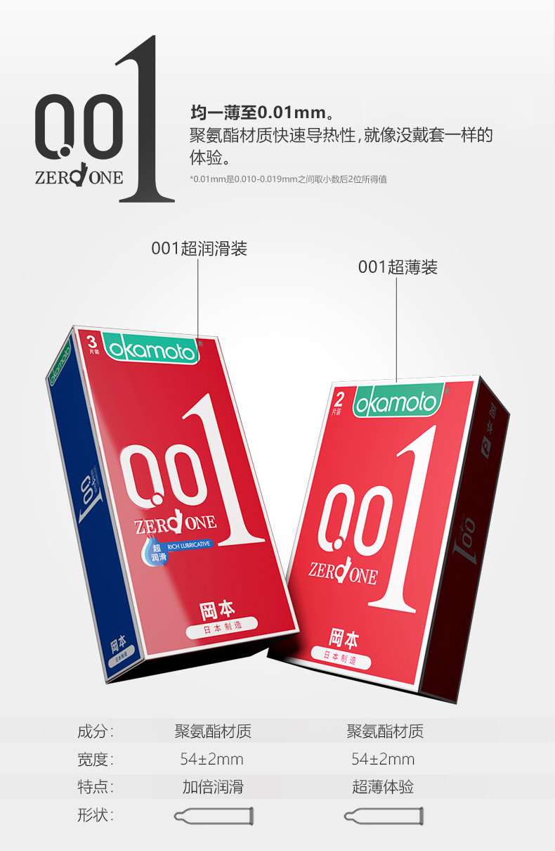 冈本 超润滑避孕套组合装 20只 图14