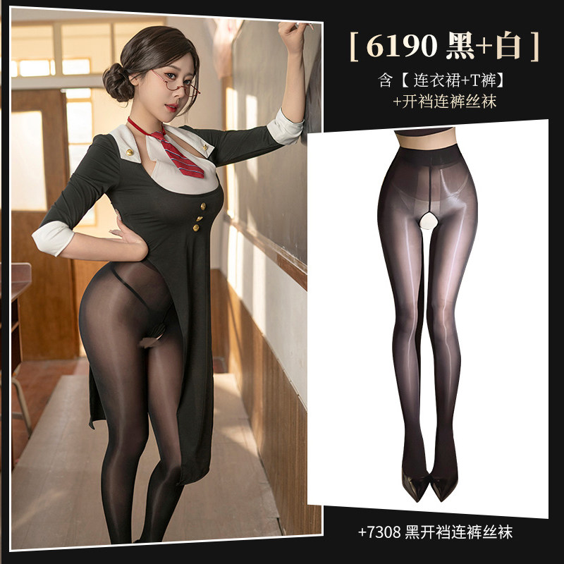 Elegant Slit Dress with Tongue Panties detail 7