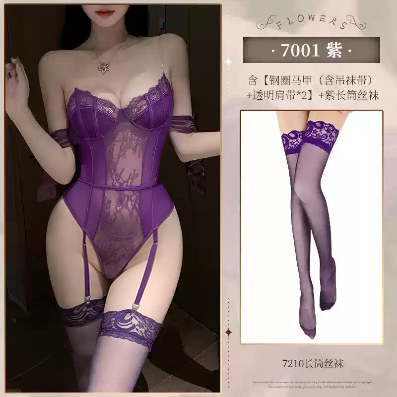 Feimu Steel-Boned Mesh Bodywear detail 6