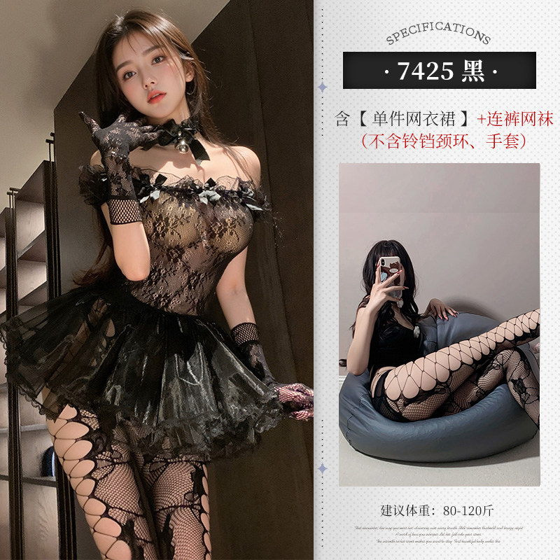 Sheer Lace Bustier Minidress detail 7