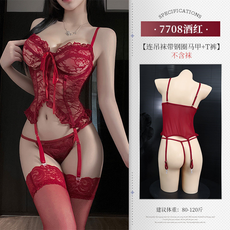 钢圈马甲情趣内衣套装 detail 8
