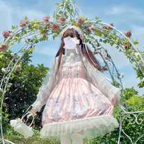 Original lolita Lolita soft sister girl jsk suspender dress Chiffon inside a full set of spring and summer