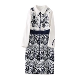 Модное приталенное элегантное платье, европейский стиль, изысканный стиль, большой размер