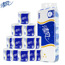 Clear Wind Rolls 240 Sections Three Floors Comfort No Incense Soft With Core Rolls Toilet Paper Home Handmade Paper 10 Rolls