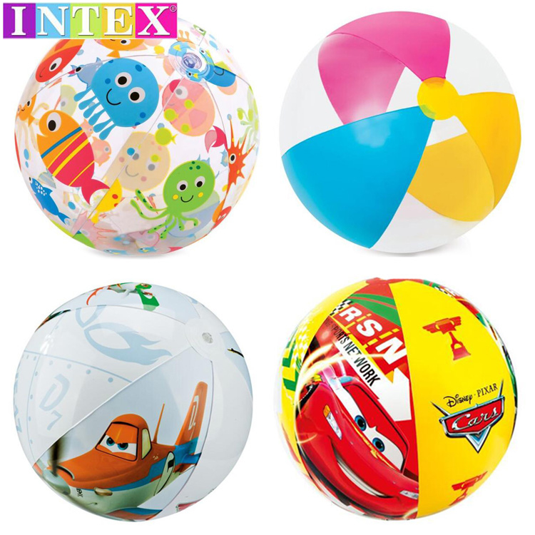 INTEX inflatable beach ball baby water play toy ball parent-child game handball pool balloon handball grass earth