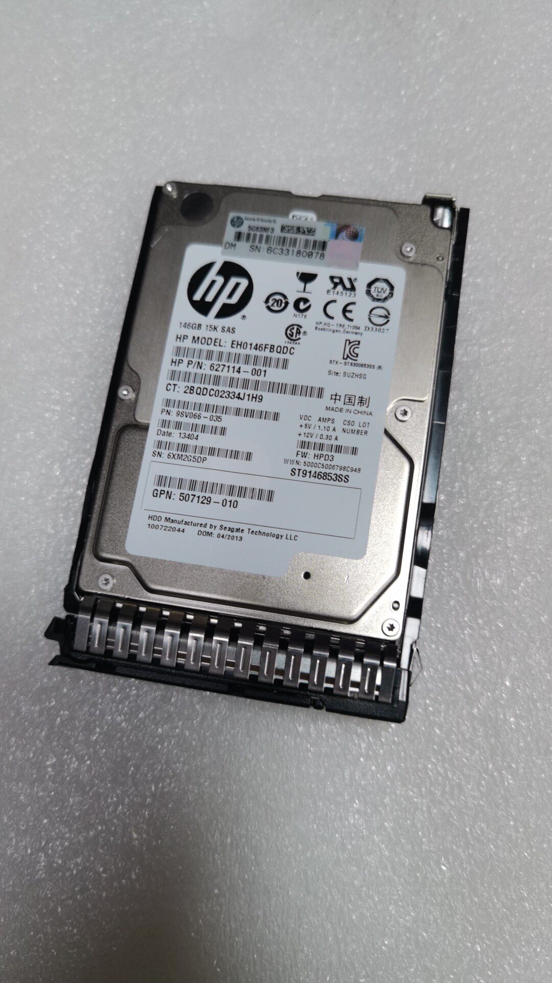HP HP 652605-B21 146G 15K SAS 2 5 653950-001 server harddisc