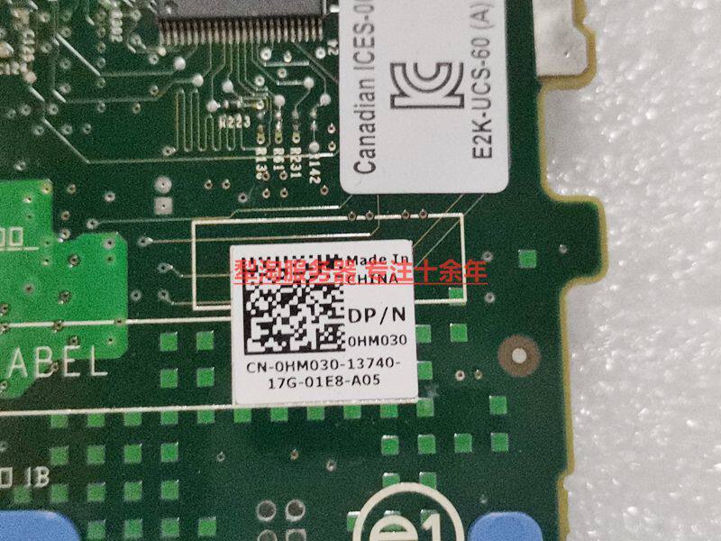 Original installation DELL SAS 6i 6iR Card DELL R410 SAS array 0HM030 0HM030 R310 R415 R415