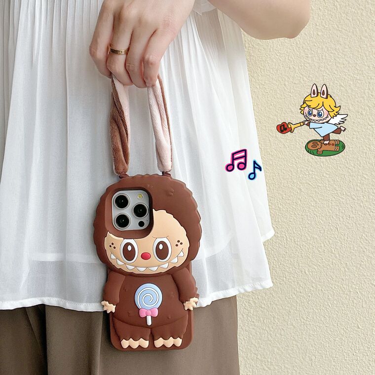 Girls 3D Cute Cartoon Floppy Ears Rabbit Plus/Pro/Max – 16, 15, 14, 13, 12 iPhone Case
