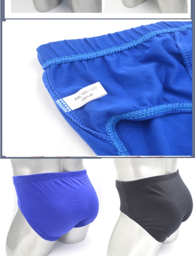 Sáu / ba trung niên đồ lót tam giác cotton trung thu cao eo nam đồ lót cotton kích thước lớn quần short lỏng quan lot nu dang dui
