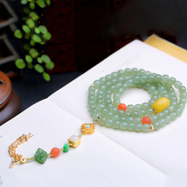 Mika Hetian jade dual-use Buddha bead chain bracelet original sweater chain simple and fresh