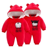 Детское стеганое удерживающее тепло зимнее боди для новорожденных для выхода на улицу