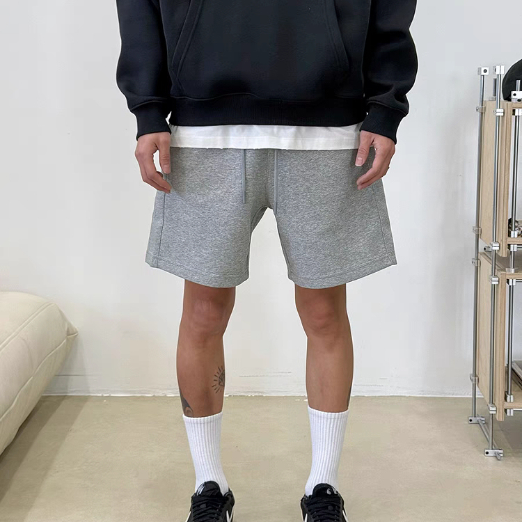 American-Style Minimalist Design Casual Shorts for Men and Women, Summer High-Street Loose-Fitting Sports Fitness Shorts, Couple Style, 380g