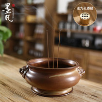 Mofan incense burner for Buddha large household indoor enshrined aromatherapy ceramic mosquito stove sandalwood stove sandalwood stove supplies