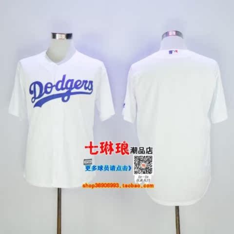 Bóng chày Jersey Dodgers SEAGER 5 # 21 TUYỆT VỜI # 22 KERSHAW Cặp đôi Áo thể thao cardigan - Thể thao sau bộ thể thao nam mùa hè