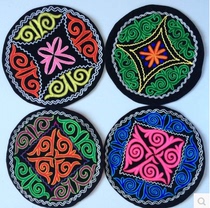 Western Spring City Hutubi Museum Kazakh Folk Art Hand Embroidered Tea Mat Xinjiang Ethnic Style Ornaments