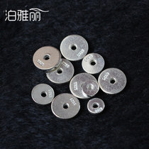 Po Yali S925 sterling silver plain glossy spacer spacer spacer beads star Moon Moon diamond Bodhi sub accessories accessories