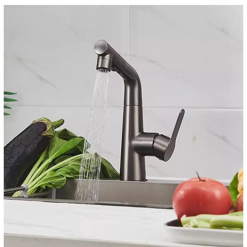 Andekui Wall-Mounted Bathroom Cabinet Washbasin Faucet Stainless Steel Basin Pull-Out Faucet Andekui Wall-Mounted Bathroom Cabinet Washbasin Faucet Stainless Steel Basin Pull-Out Faucet