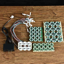 Lotus wick lamp plate for Buddha bulb lamp wick plug transformer set of colorful light red yellow light white light