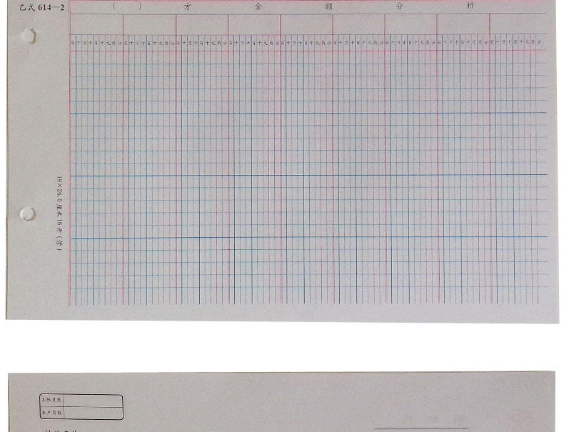 成文厚 乙式614-2手写活页式明细帐多栏账 11栏多栏明细账本 成文厚 乙式614-2手写活页式明细帐多栏账 11栏多栏明细账本